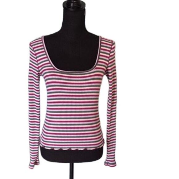 Abercrombie & Fitch Striped Longsleeve Shirt - Picture 1 of 8